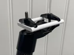 Dummy seat rails for bicycle seatpost storage