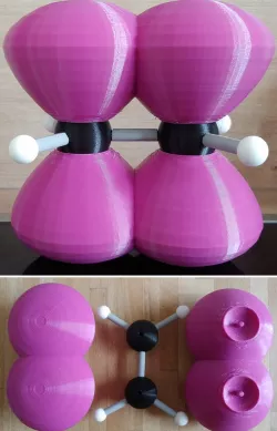Ethene model (ethylene, ethen, ethylen)