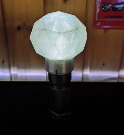 Flashlight icosphere diffuser