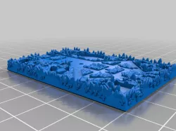 Grassy Field Warmaster Trebuchet Base