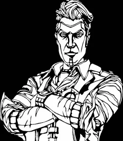Handsome Jack stencil 2