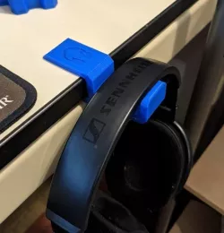 Headphone holder desk clip 20mm
