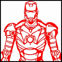 Iron Man stencil 7
