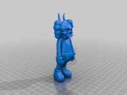 Kaws Inspired Model With Oni Mask