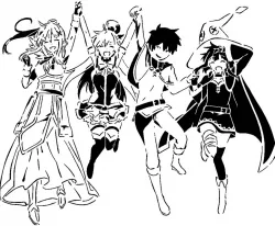 KonoSuba stencil