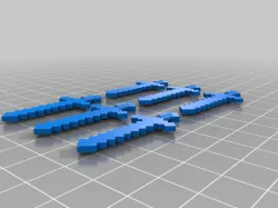 lego compatible Minecraft sword
