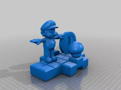 Mario-Mushroom-coin model