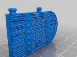 MimicBrick - Embarkment Kit - Archway Dungeon Door & Hinge Set - Brick001