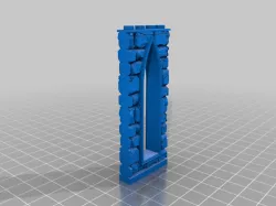 MimicBrick - Embarkment Kit - Tall Gothic Window Wall - Brick001