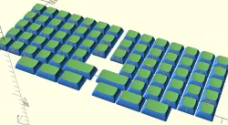 Moonlander custom DSA keycaps (KeyV2)