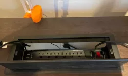 Mount for Power Bar Hidden Under Desk Grommet