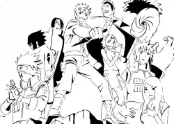 Naruto Shippuden stencil