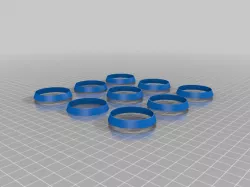 Nine 1-1/2" Drain Pipe Slip Joint Washers