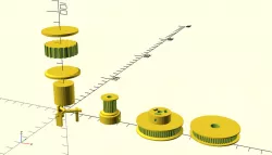 OpenSCAD Parametric Timing Pulley Generator