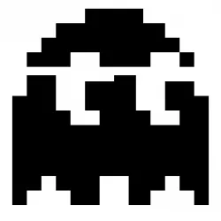 Pac Man Ghost stencil