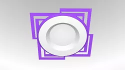 Parmida 4 Inch LED Retrofit Downlight - Decorative Ring - 5 Styles