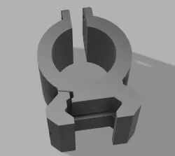Picatinny rail mount flashlight holder