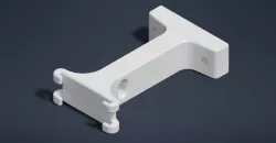 Pixel Strip to Wall Mount with Zip Tie Channel