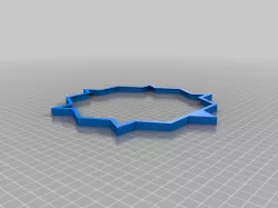 Quadstar Wall Clock Face Outline