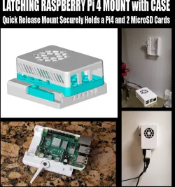 Raspberry Pi 4 Quick Release Latching Mount (2020 T-slot version)