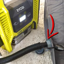 Ryobi P747 to Exped Air Mattress Valve Adapter