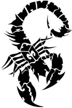 Scorpion stencil 15