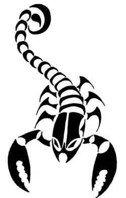 Scorpion stencil 17