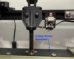 Shorter Ender 5 Upper Leadscrew Bracket to Increase Bed Spring Tension