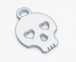 Skull keychain