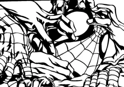 Spidermam stencil 10
