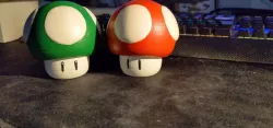 Super Mario 1up Mushroom smooth for larger printing