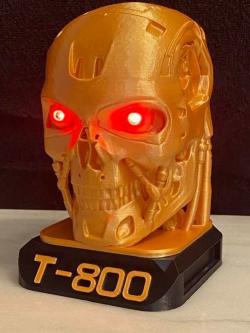 T800 Smooth Terminator Endoskull Printable WithBase (not ExoSkull