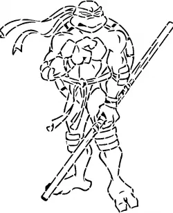 TMNT Donatello stencil