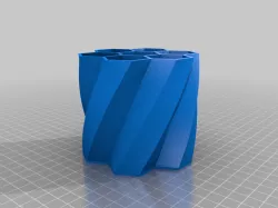 Twisted Hexagon Vase