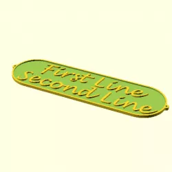 TZT's Customizer Label with 2 lines