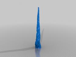 Unicorn horn - Download Free 3D model by ptitposom (@ptitposom) [60f20dd]