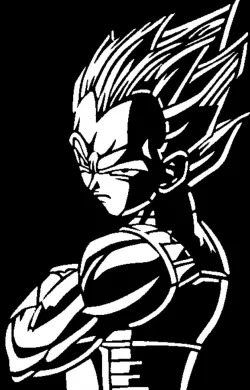 Vegeta stencil 6