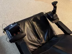 VKB Gladiator NXT and TWCS HOTAS Poang Chair Mount
