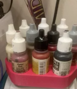 Vortex mixer paint bottle addition