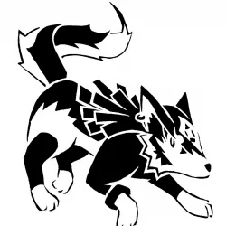 Wolf Link stencil
