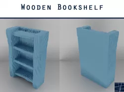 Wooden Bookshelf - Tabletop Gaming - Terrain