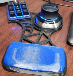 Wrist Rest for CAD 3Dconnexion SpaceMouse w/ 9 Button Extension