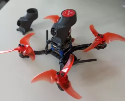 16x16 stack camera canopy with antenna mount for toothpick drone