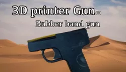 3D printer Rubber band Gun(총)