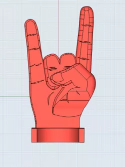 Acoustic Guitar Holder (Rock Hand Sign)