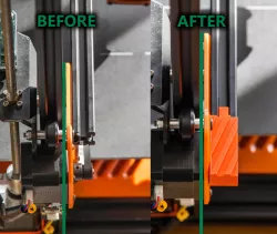 Anti-bending block for X axis motor mount in Tevo Tarantula/HOMERS ODYSSEUS