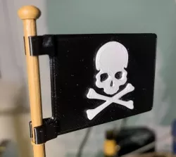 Bateau pirate playmobil drapeau pirate/pirate flag
