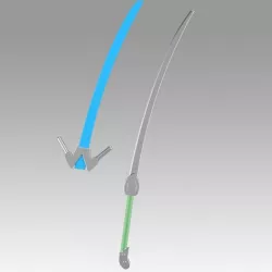 Blazblu jin kisaragi frostbite cosplay weapon