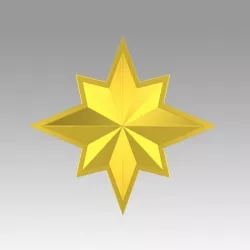 Captain Marvel emblem replica