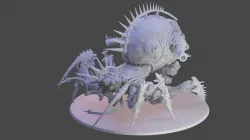 Creepy chaotic mechanical spider